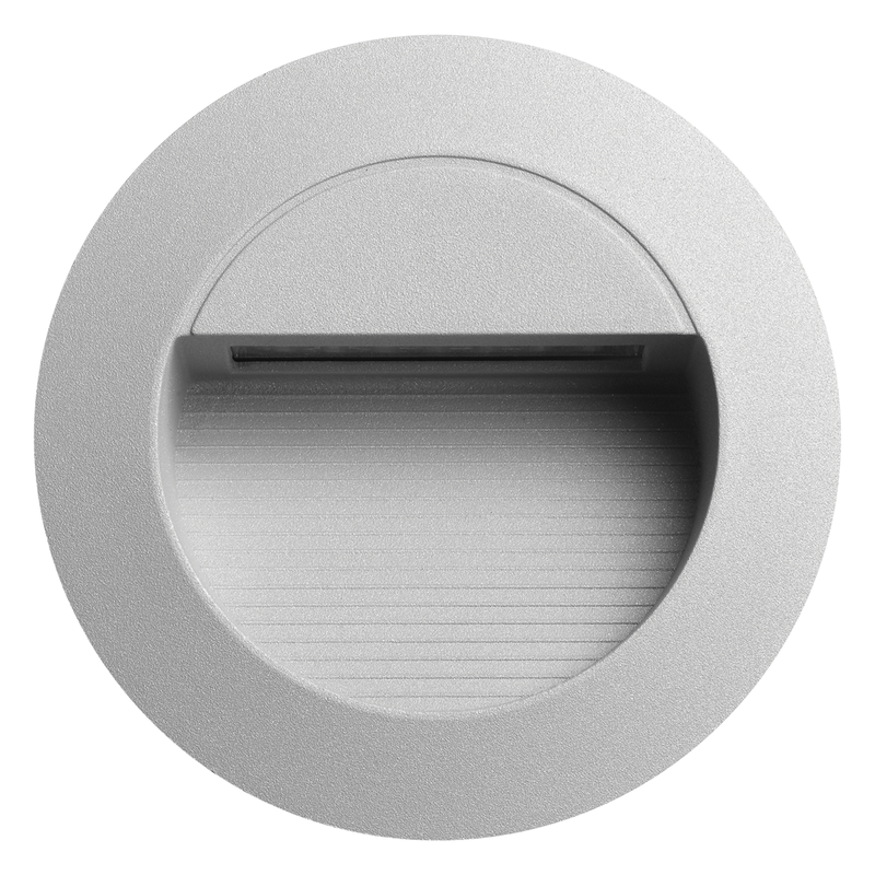 Recessed LED wall light - round - IP65
