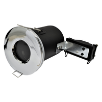 Chrome IP65 fire rated downlight