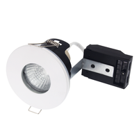 White open back IP65 fire rated downlight