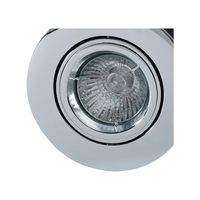 Chrome fixed fire rated downlight